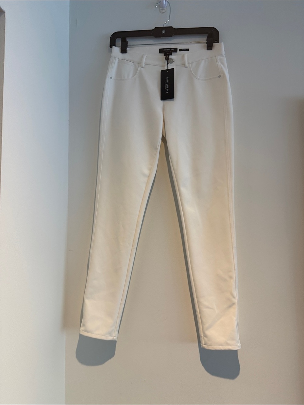 Lafayette 148 New York Women's White Skinny technical pant